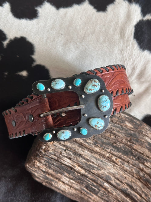 Blue Coyote Buckle