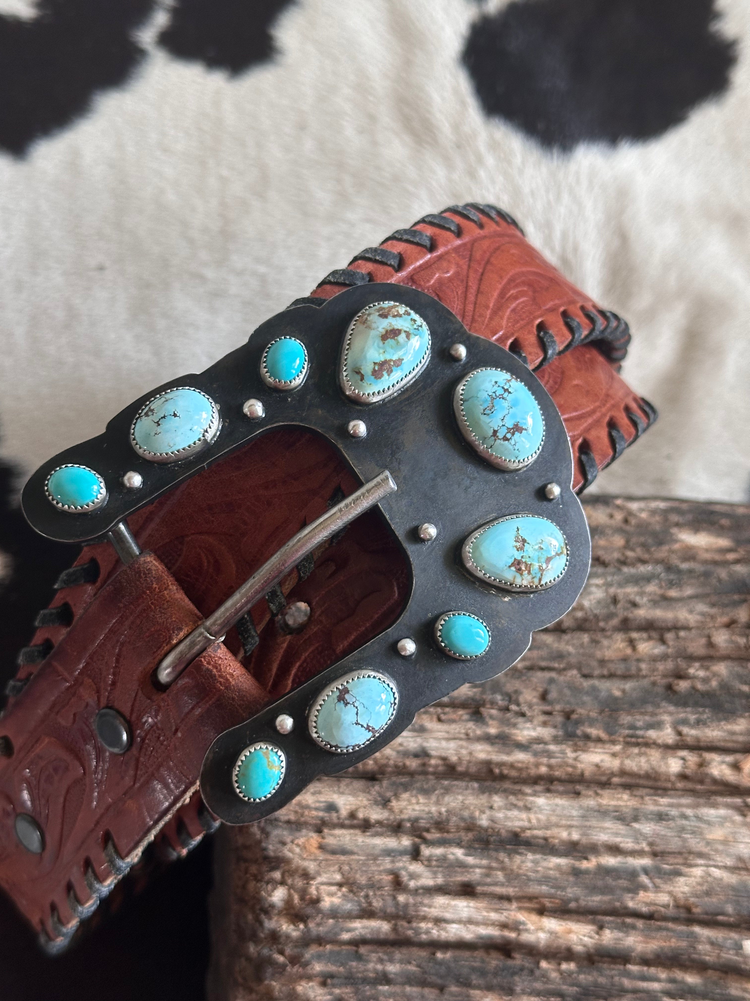 Blue Coyote Buckle