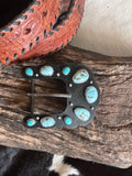 Blue Coyote Buckle