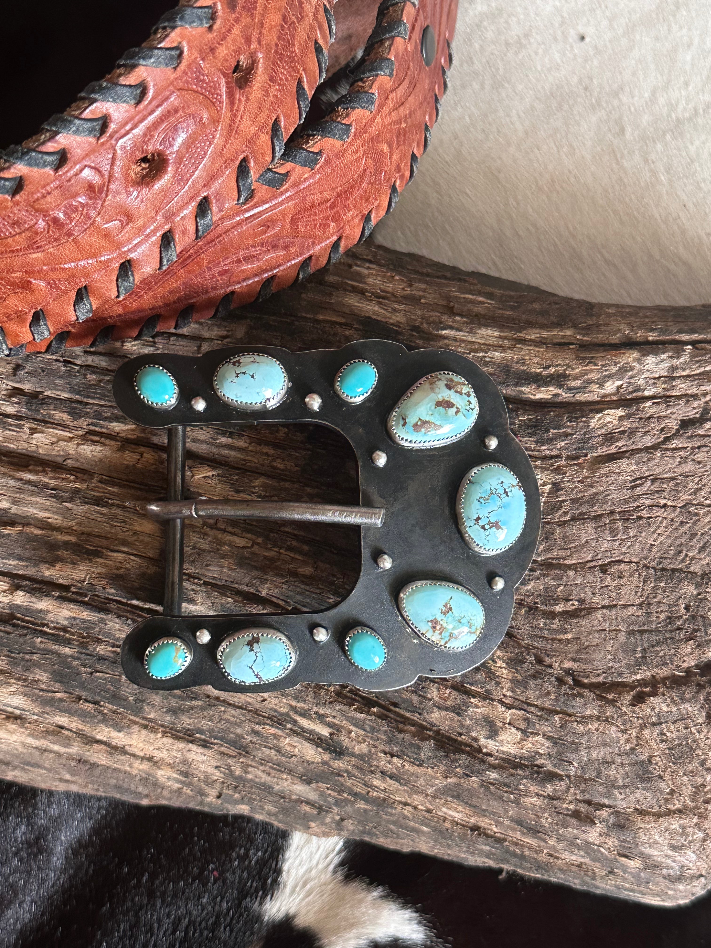 Blue Coyote Buckle