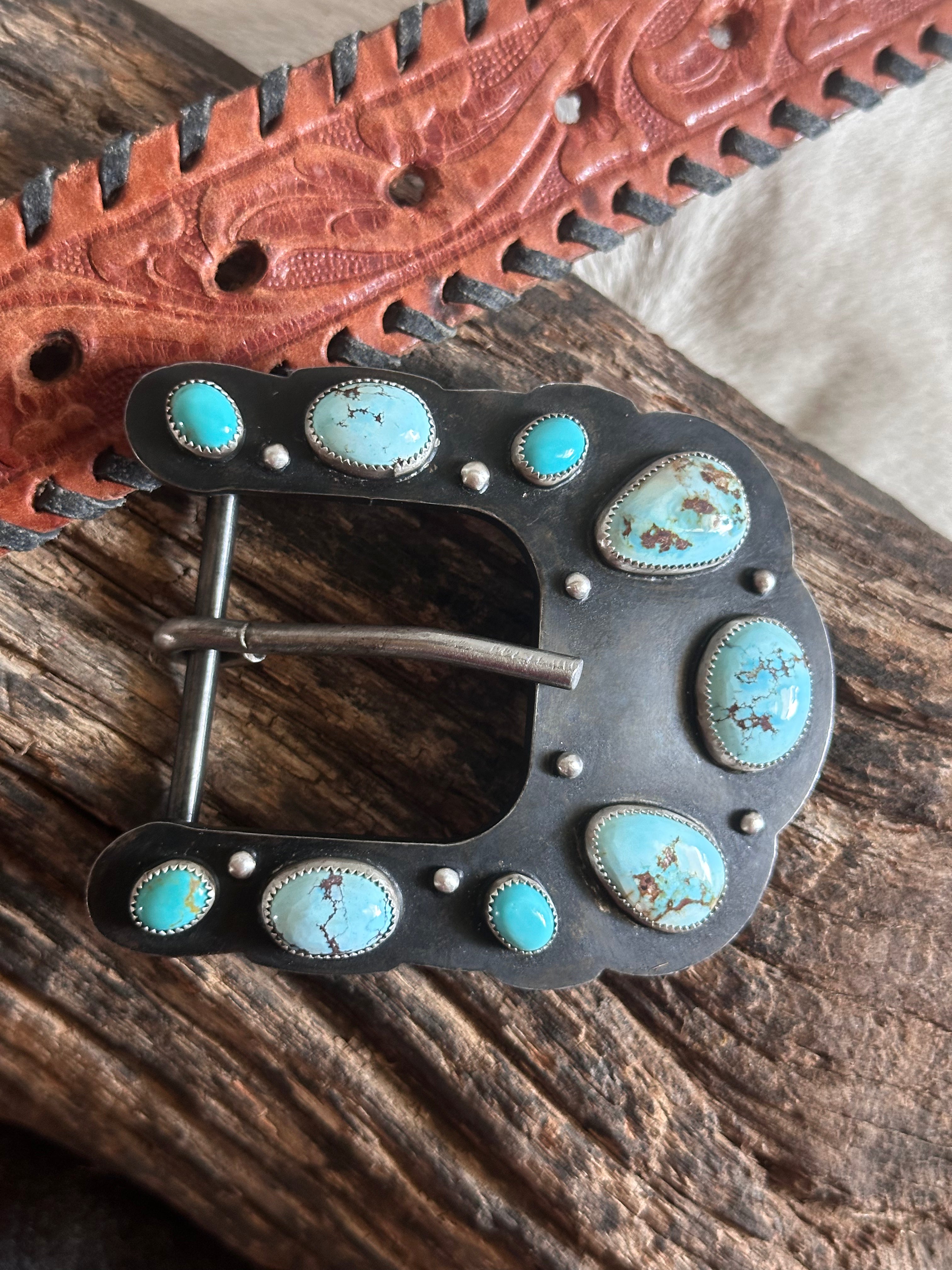 Blue Coyote Buckle